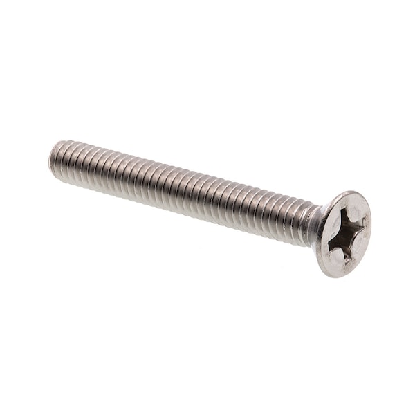 Machine Screw, Flat Head, Phillip Drive No. 12-24 X 1-3/4in Grade 18-8 Stainless Steel 25PK